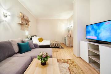 Фото номера Четырехместный номер Делюкс Апартаменты LIRA Apartments г. Гродно 9
