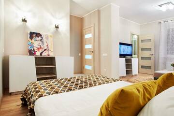 Фото номера Четырехместный номер Делюкс Апартаменты LIRA Apartments г. Гродно 11