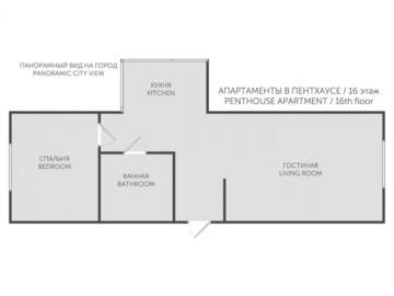 Фото номера Апартаменты в пентхаусе Апартаменты Апартаменты Lighthouse  с Парковкой г. Гродно 26