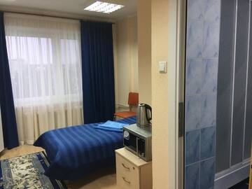 Фото номера Улучшенный одноместный номер Отель Drive Hotel г. Гродно 6